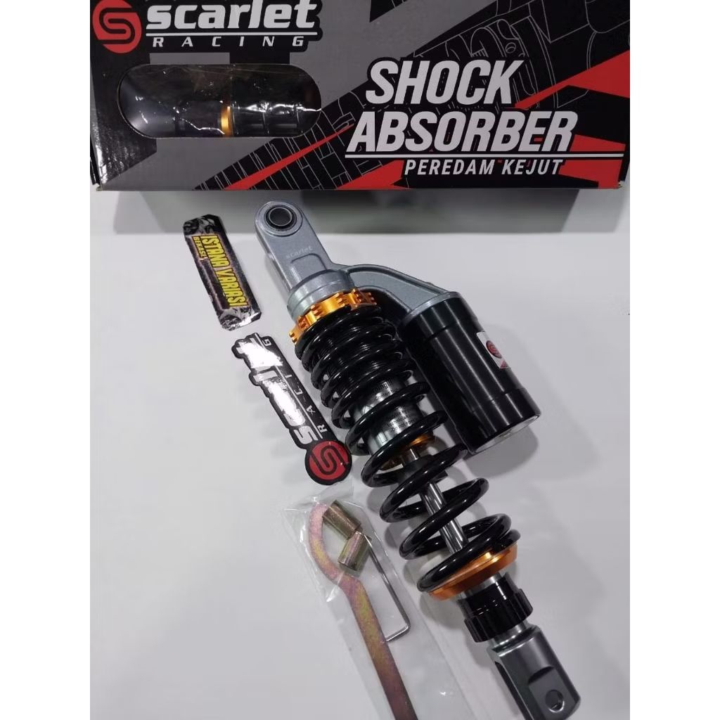 Shockbreaker Matic Merek scarlet Pemakaian semua motor matic ,single shock Ukuran 330 mm
