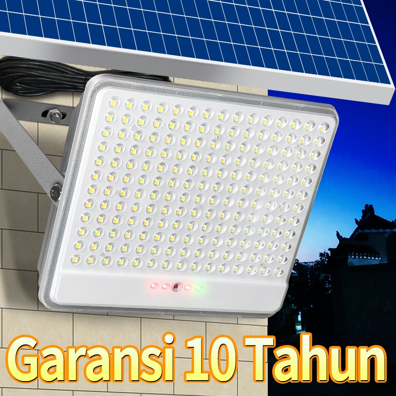 Lampu Tenaga Surya 4000W Outdoor, Sorot, Dinding untuk Penerangan Taman - Nyala Otomatis Saat Gelap,