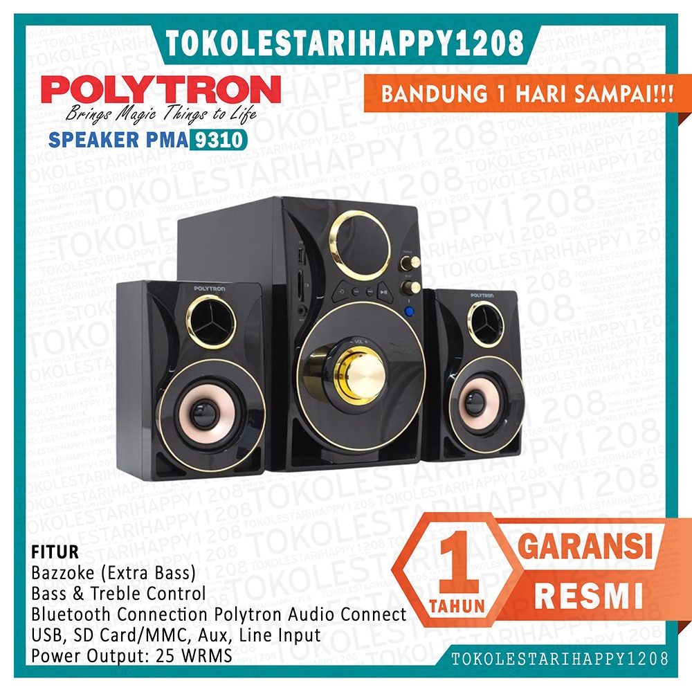 speaker bluetooth polytron tipe pma 9310 #murah