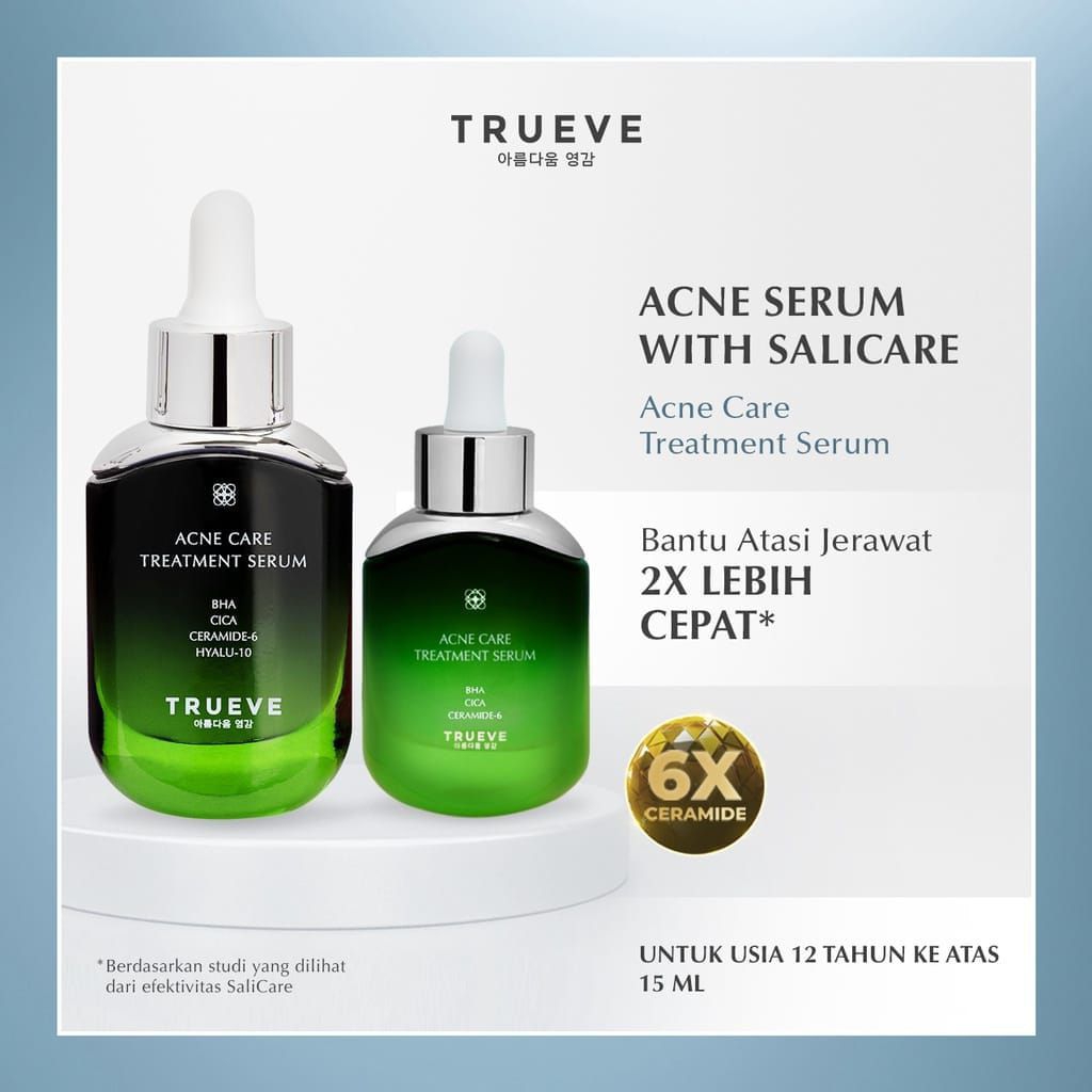 Trueve Acne Care Treatment Serum - Trueve BHA Cica - Serum Jerawat Trueve