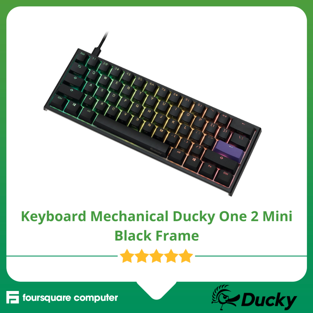 Keyboard Mechanical Ducky One 2 Mini Black Frame