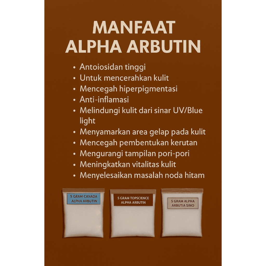 Alpha Arbutin Bahan pemutih kulit Campuran HB Cream Grade Import