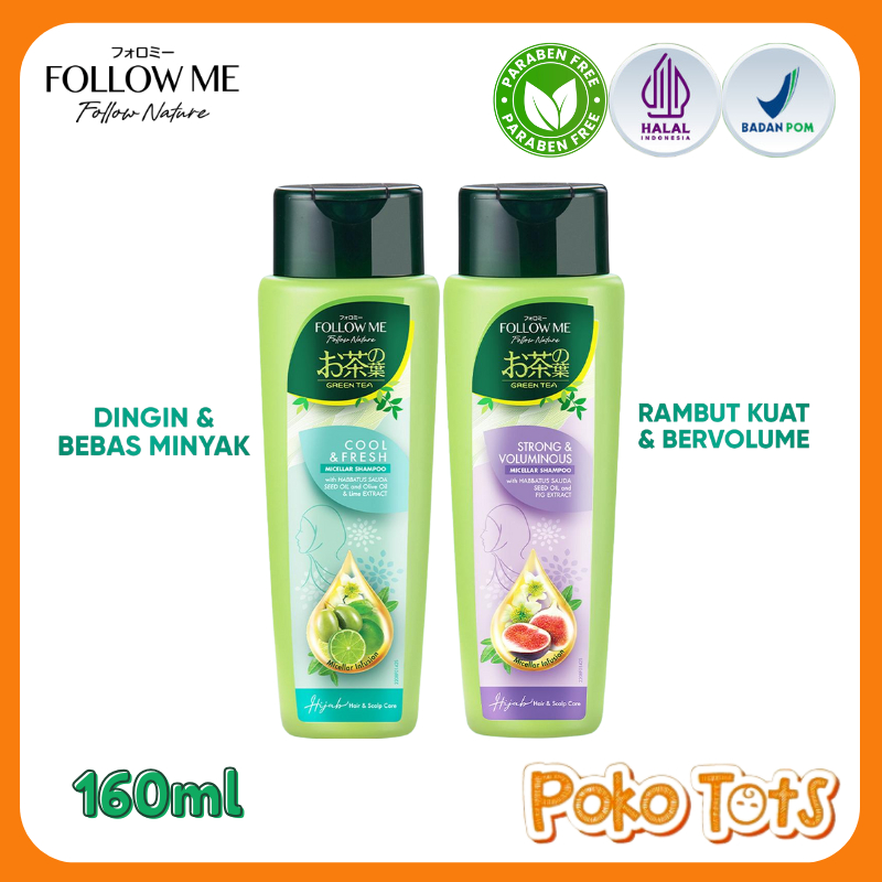 Follow Me Micellar Shampoo 160ml Follow Me Nature Green Tea Shampo Micellar Shampo FollowMe