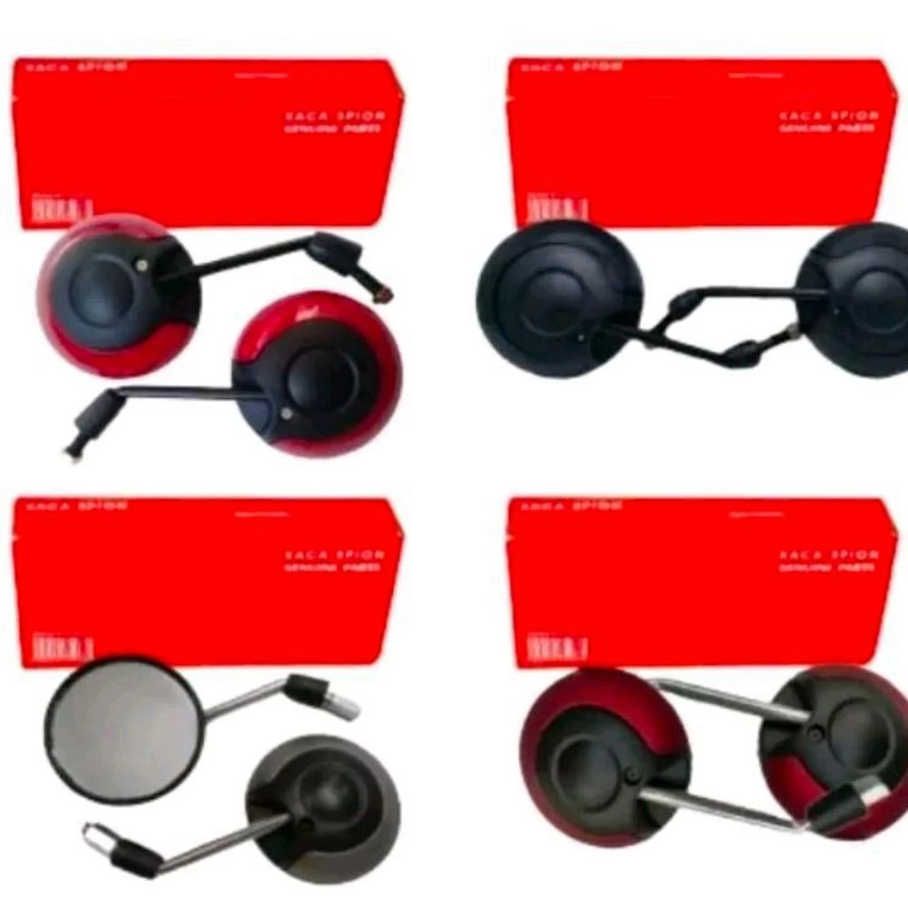 Spion Scoopy Hnd Hitam Merah Putih Abu-Abu Maroon Tangkai Hitam