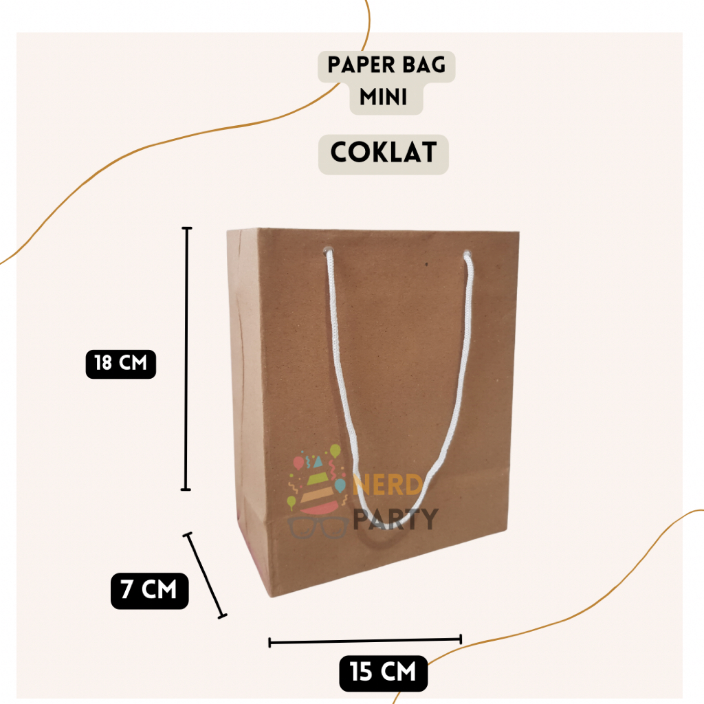 Paper Bag Coklat Mini / Paper Bag Kraft Mini