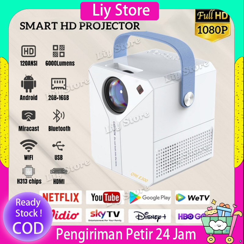 Proyektor Android 1080P TV Proyektor mini portable Home Theater Smart Proyektor