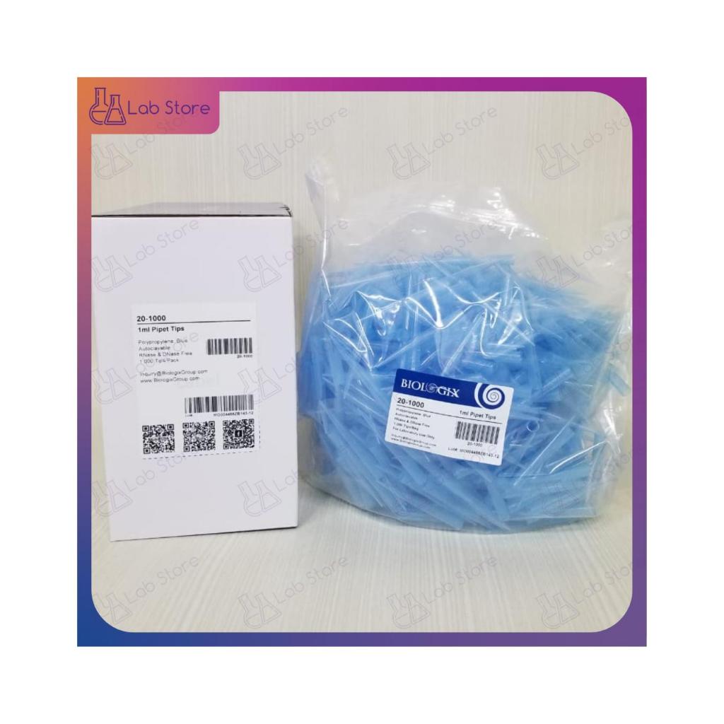 Pipette Micro Blue Tips Pipet Tip Bulk 1000ul @ 1000 pcs Biologix 20-1000
