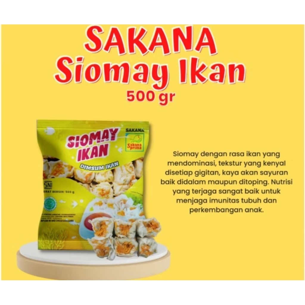 Sakana Siomay Ikan 500g isi 20pcs | dimsum ikan sakana | siomay ikan | MQ Frozen food