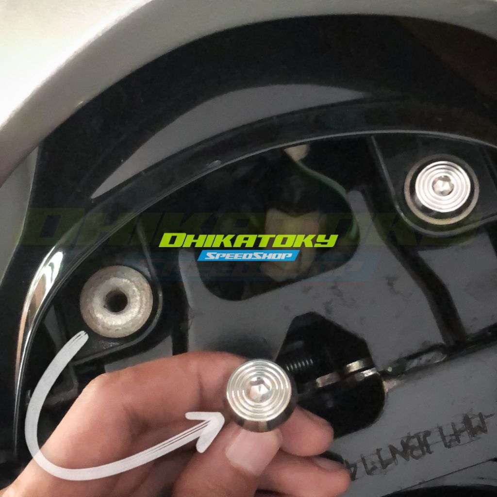 Baut Stainless Penahan Stoplamp Belakang NEW Supra X 125 FI | HARGA SATUAN / 1Pcs | Original HENG Th