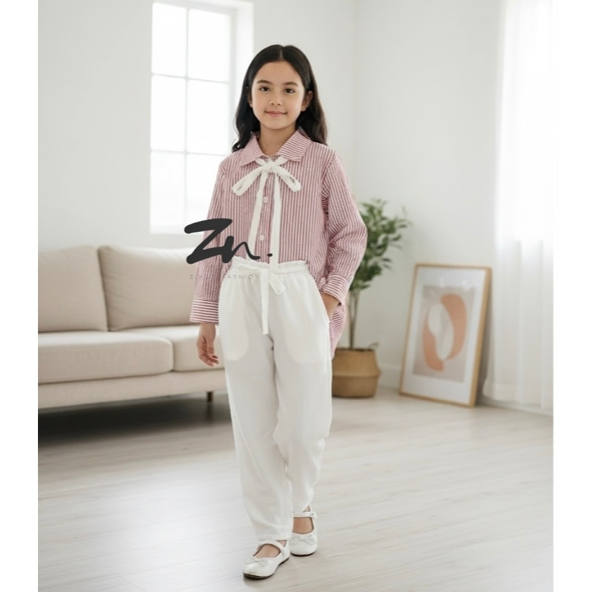 Setelan Lebaran 11-13Th Hari Raya Muslimah Setcel 5-6Thn Baju Kurung Anak Usia 7-14 Thn Tunik Setcel