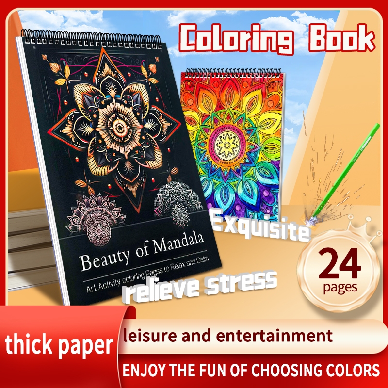 Self Healing/Anti Stress Adult Colouring Book (Buku Mewarnai Dewasa)