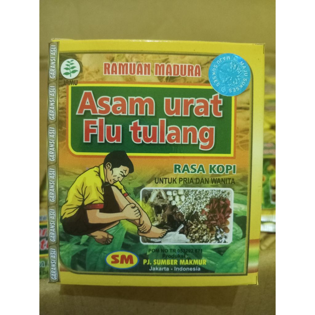 Ramuan madura Asam urat Flu tulang Rasa kopi Original