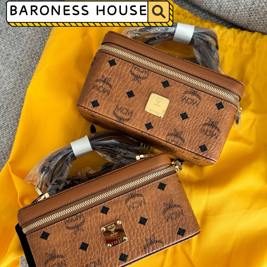 READY MCM Visetos Original Rock Star VANITY Case Bag