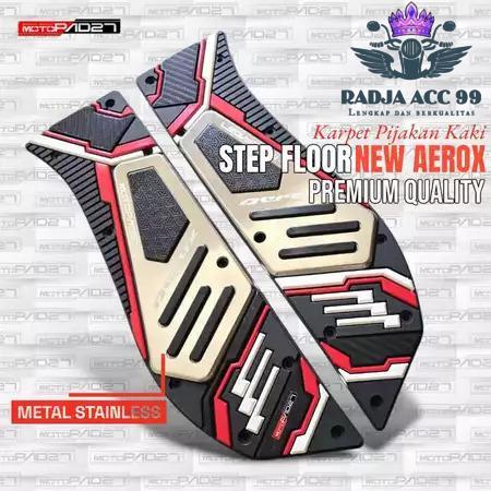 Karpet Aerox 155 Aksesoris Motor Yamaha Aerox 155 - Karpet Motor Aerox Bahan Satinless Steel - Karpe
