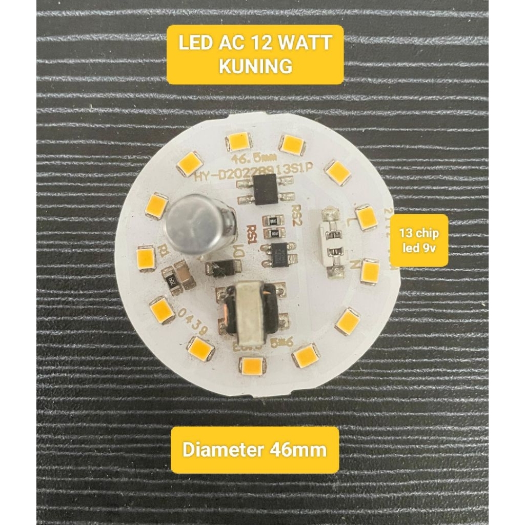 LED AC 12 WATT KUNING