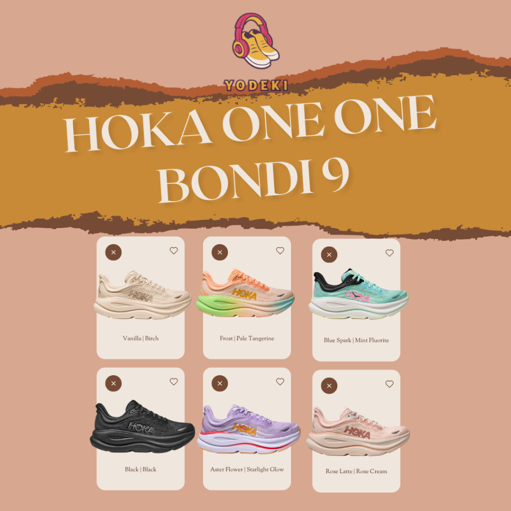 HOKA ONE ONE BONDI 9 RUNNING SHOES