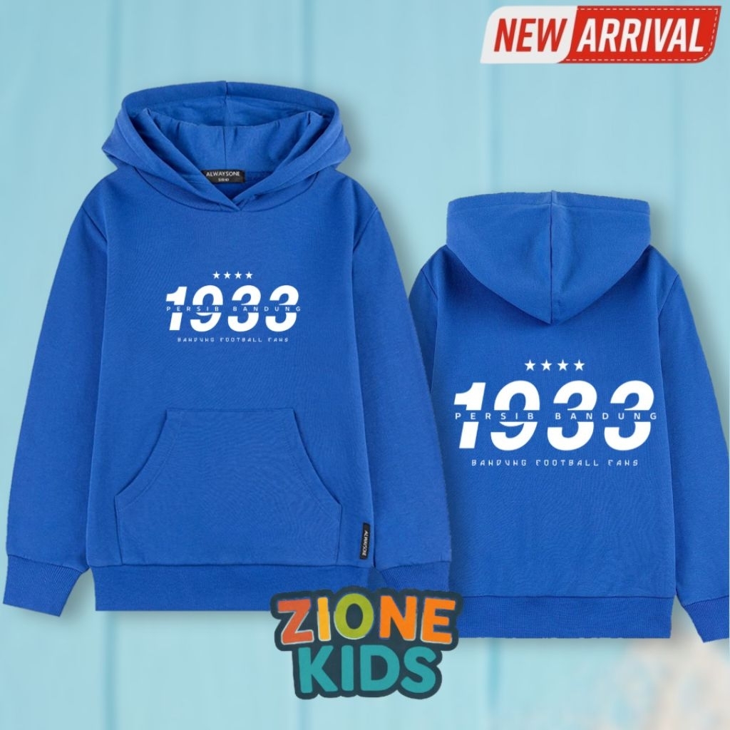Hoodie Anak Bandung Football Fans Persib Bandung 1933 - Hoodie Anak Laki Laki Perempuan Fans Sepak B