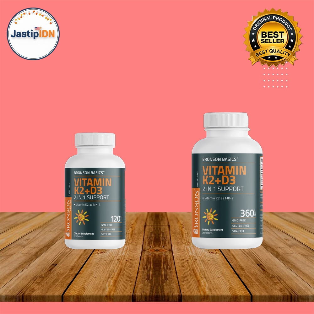 Bronson Vitamin K2 Plus D3 (MK7) 5000 IU