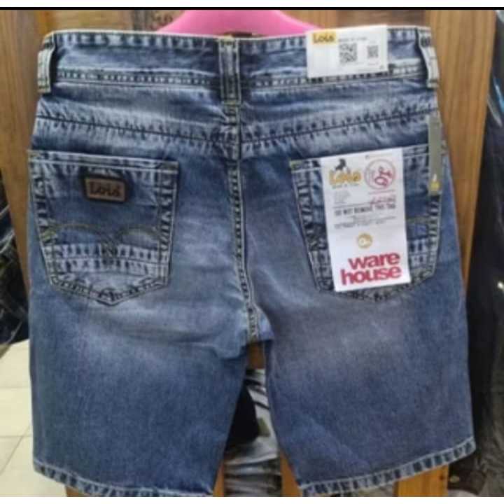 Celana Pendek Lois denim Biru Wash Slimfit