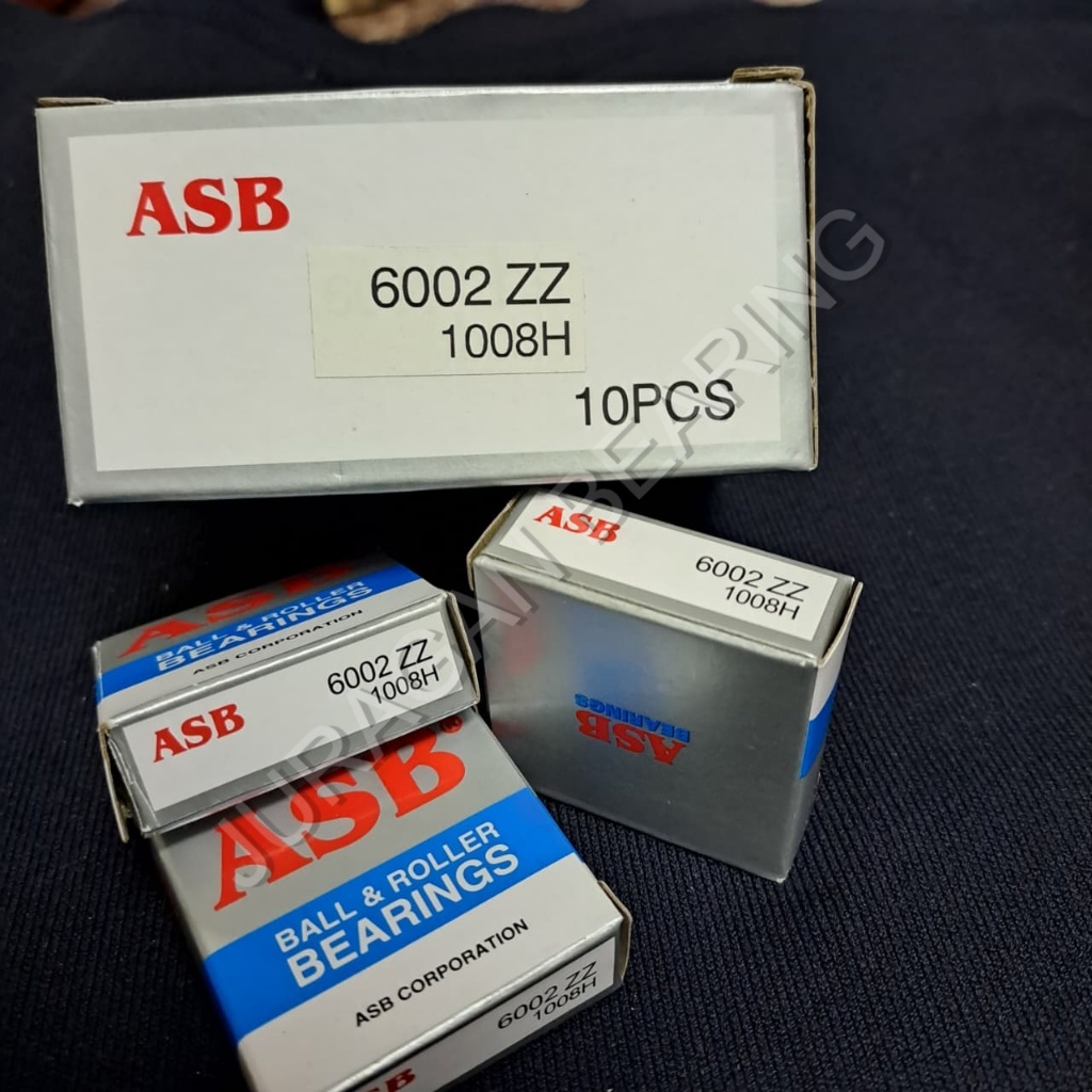 (ISI 10PC) Bearing 6002 ZZ ASB 6002ZZ (15x32x9mm)