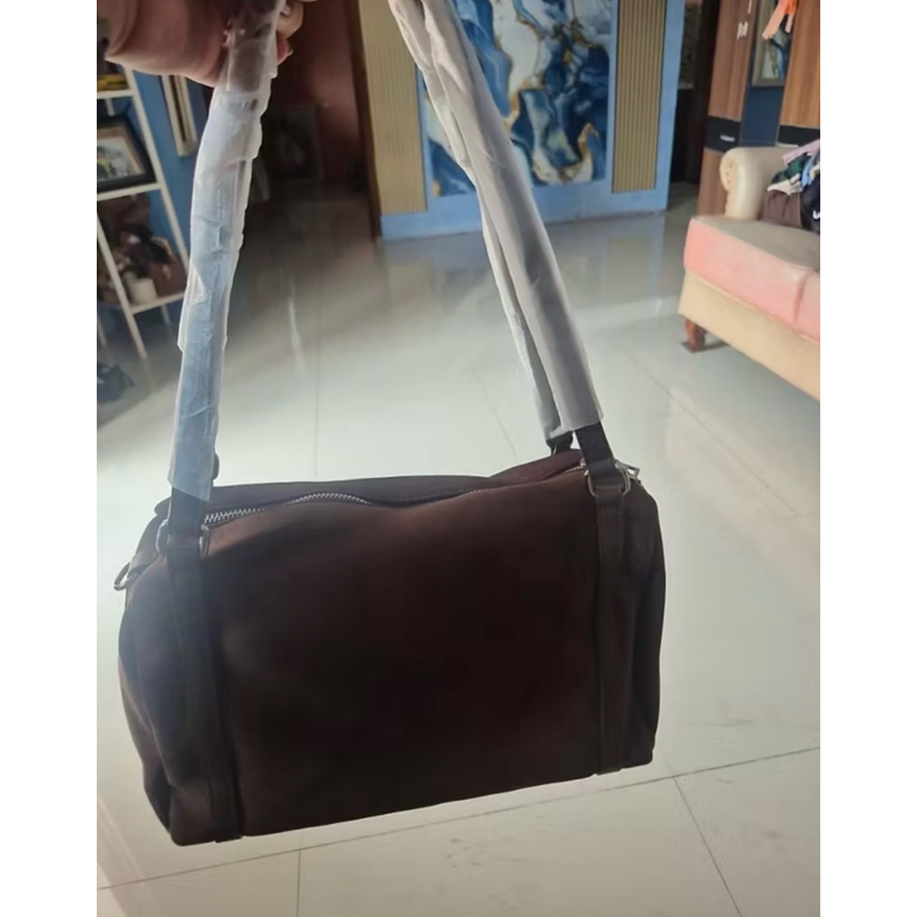 Lassiewear GieClothing Tas Hobo Dupe Elpong Raiza Raisa Suede Hobo Royal Cuir Kopi Brown Bag
