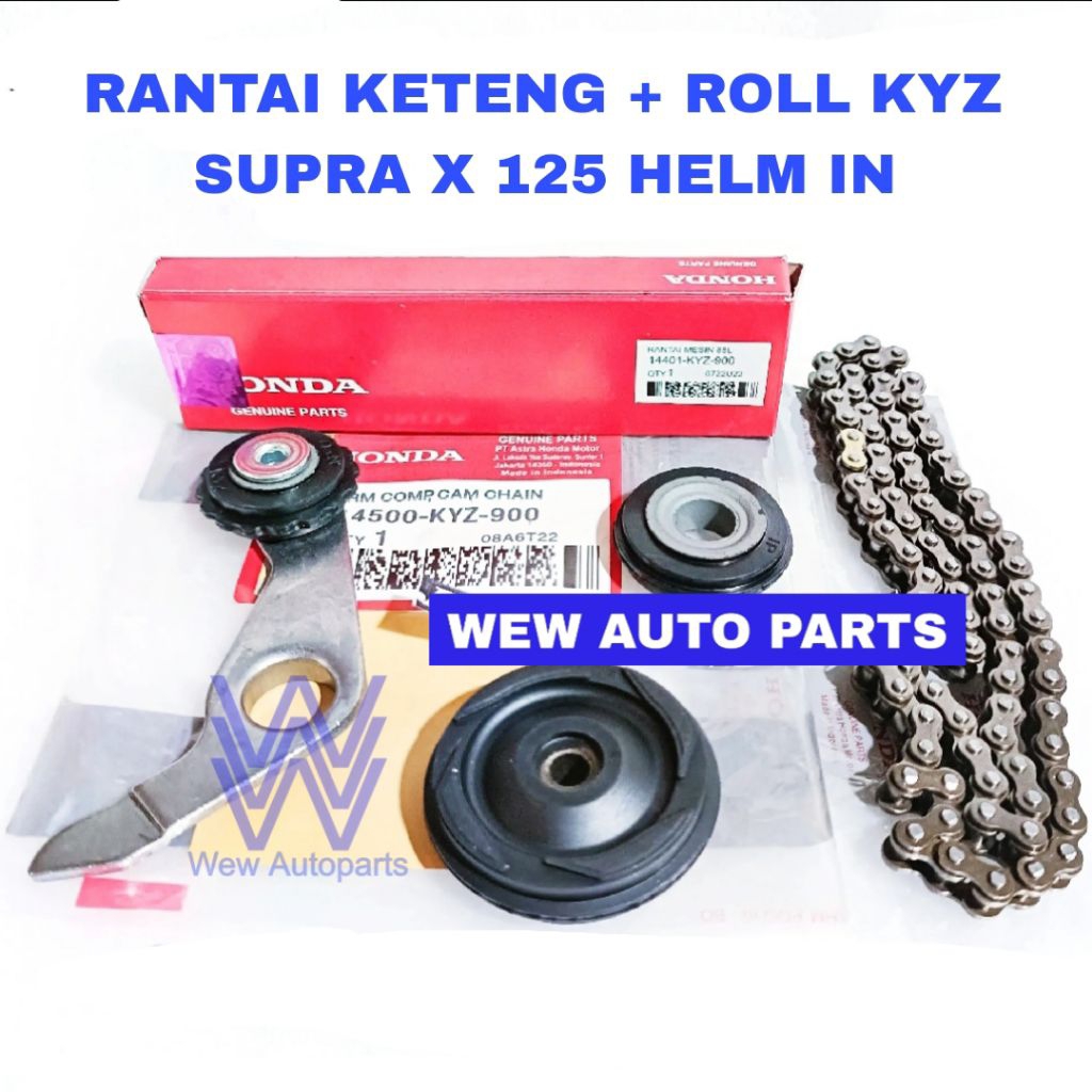 RANTAI KETENG + ROLL KETENG  ( KYZ ) PLAT ROL KETENG SUPRA X 125 HELM IN BLADE NEW 125 SUPRA X 125 F