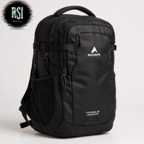 CUCI GUDANG BARU EIGER KANAWA COMMUTE 28 1.0 LAPTOP BACKPACK BLACK