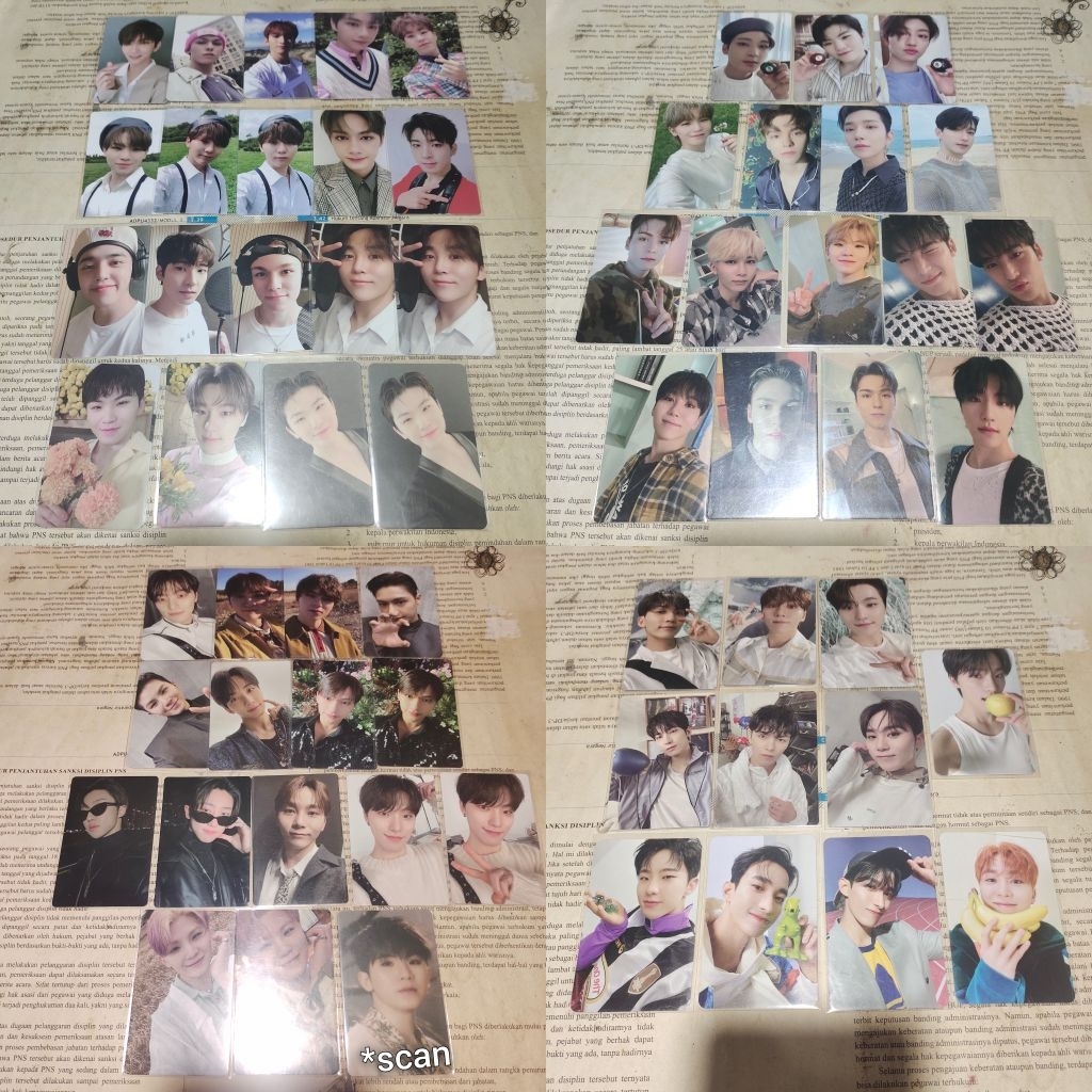 [ TAKE ALL ONLY ] OFFICIAL PHOTOCARD ALBUM SEVENTEEN ( jeonghan joshua jun hoshi wonwoo woozi the8 m