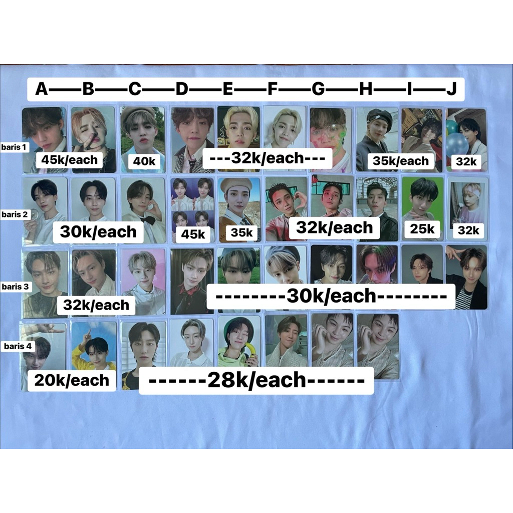 SEVENTEEN official photocard pc scoups jeonghan joshua jun woozi the8 minghao album photocard attacc