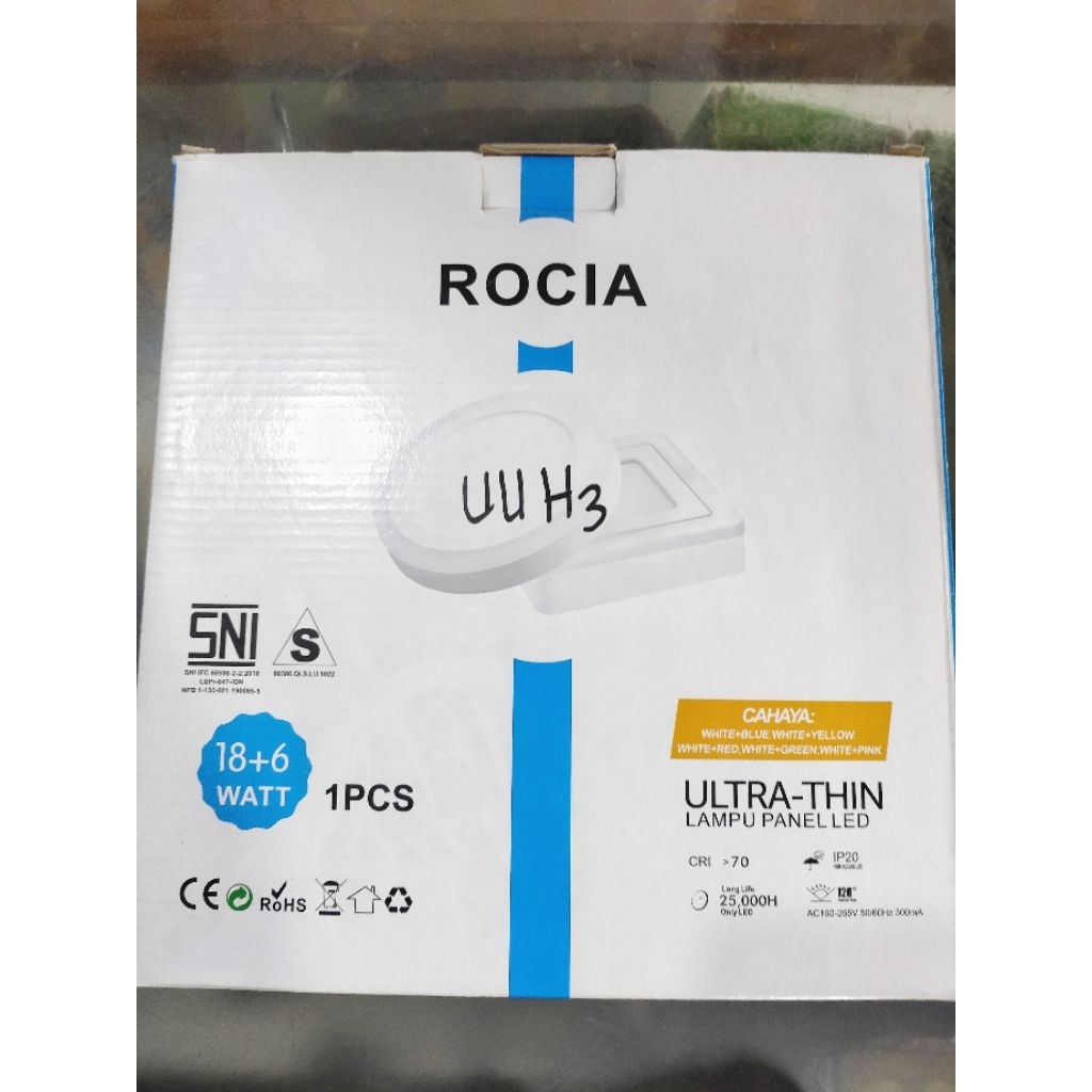 LAMPU LED DOWNLIGHT 18 + 6 WATT ROCIA/LAMPU PANEL LED