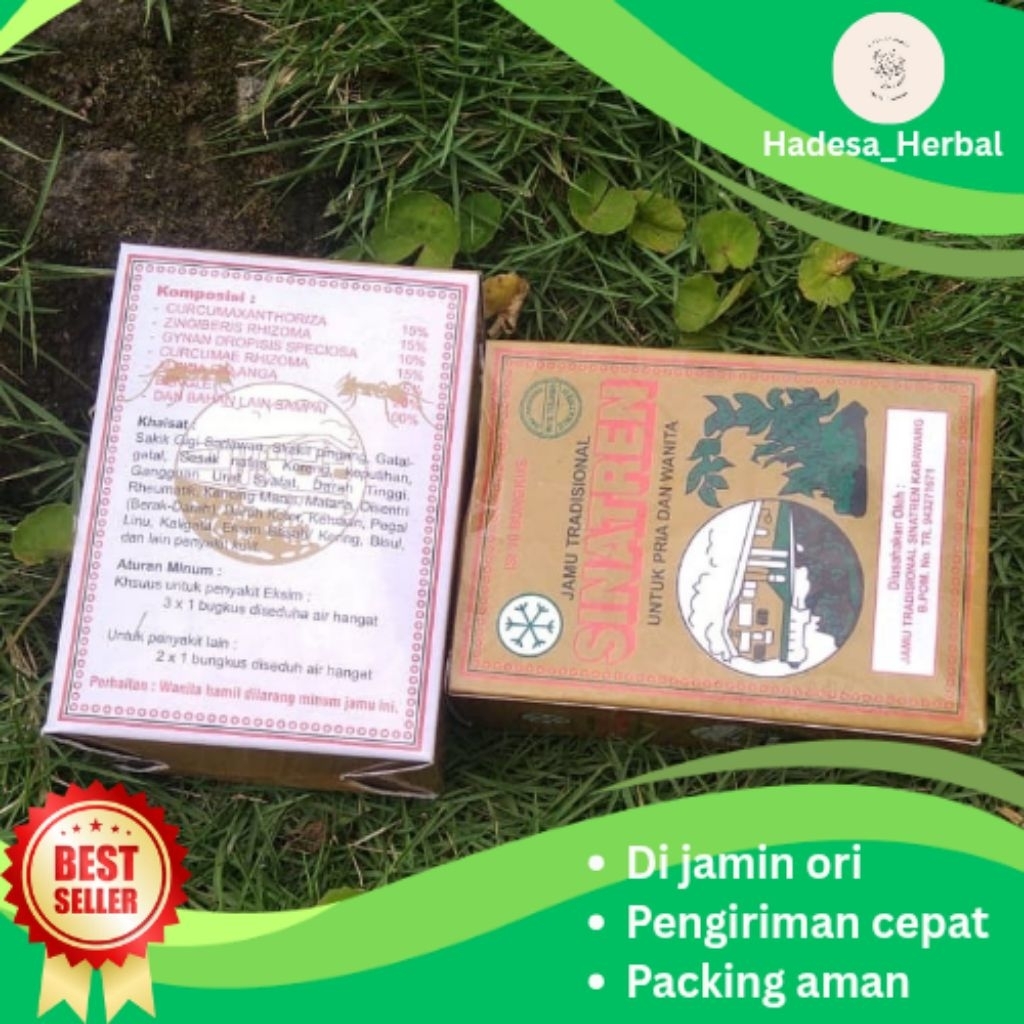 Jamu tr@disional sinatren 100% Original paket hemat murah 1box isi 10