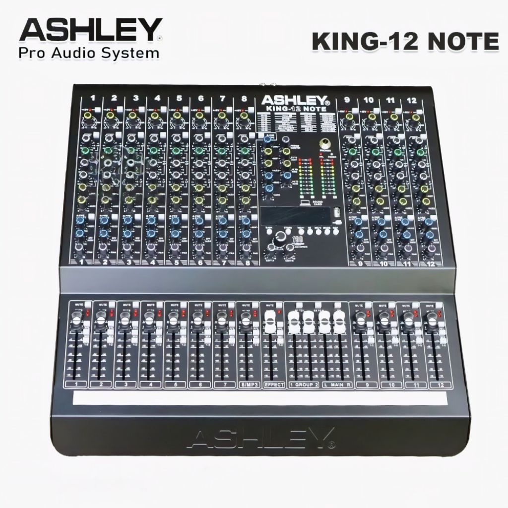Mixer Ashley King 12 Note 12 Channel Bluetooth, USB & MP3
