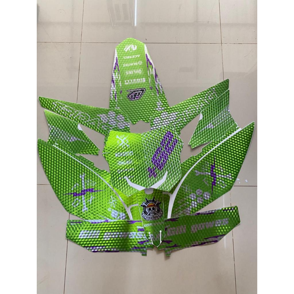 NEW DESIGN DECAL STIKER KLX DTRACKER KLX S/OLD CHROME DOFF PRIZM FULL BODY CUSTOM