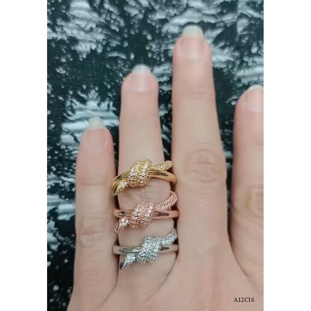 Cincin pita diamond 3 warna