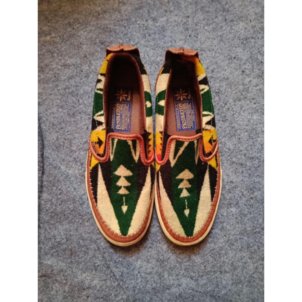 LIMITED SERIES VANS SLIP ON X TAKA HAYASHI X PENDLETON GREEN ORIGINAL VAULT OG