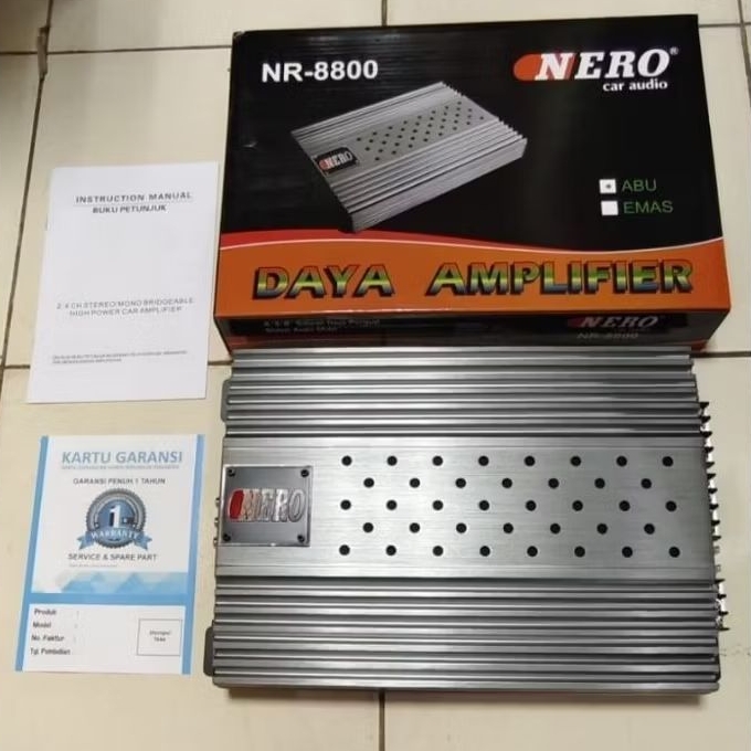 Power Amplifer Power mobil 4 Chanel NERO NR-8800