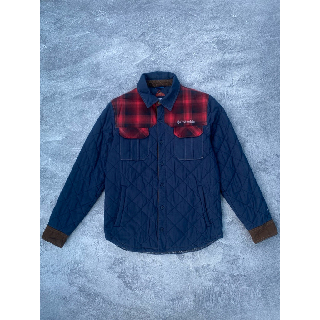 Flanel Jaket Vtg Columbia Omni-Heat Vintage insulated shirt  (korea edition)