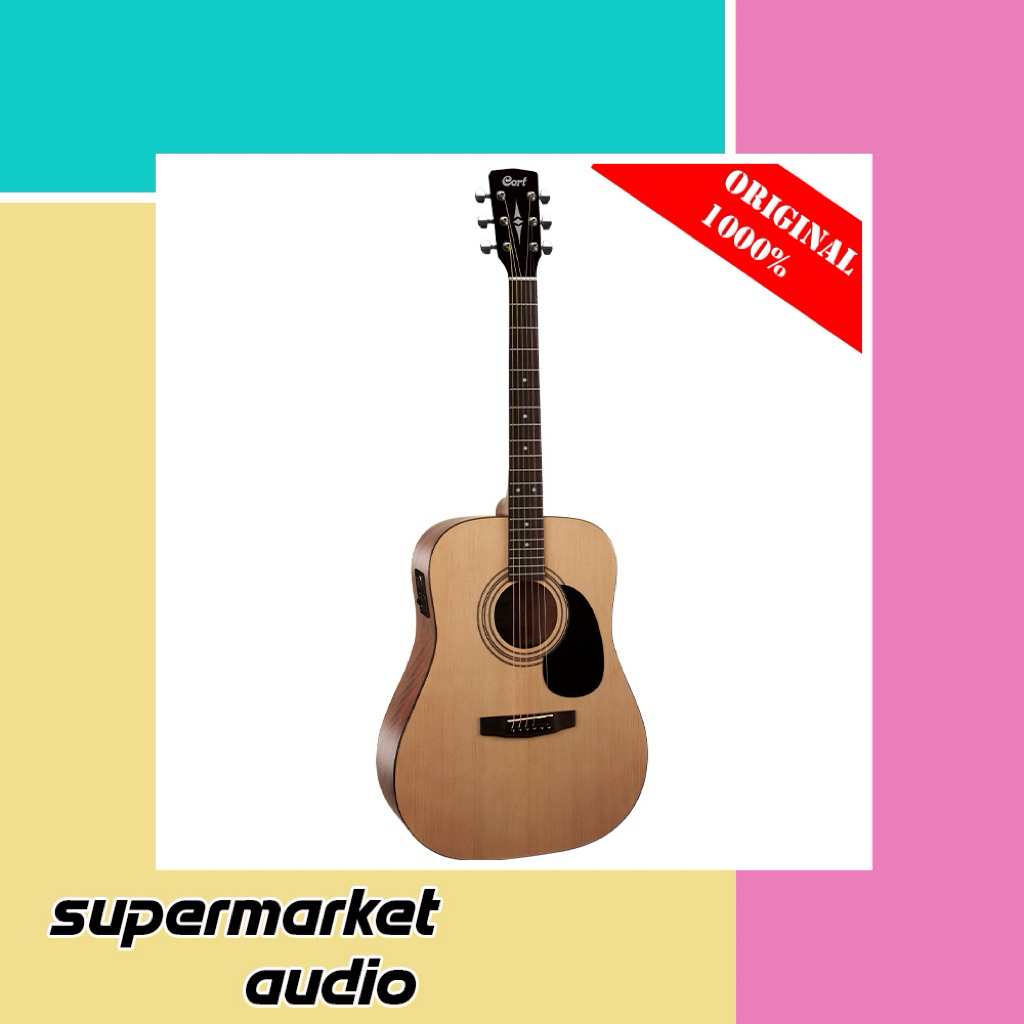 Cort AD810 E OP Gitar Akustik Elektrik AD 810E OP Original Bergaransi