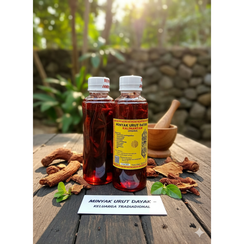 Minyak Urut Dayak Asli Kalimantan 250Ml  - Minyak Urut Dayak Original