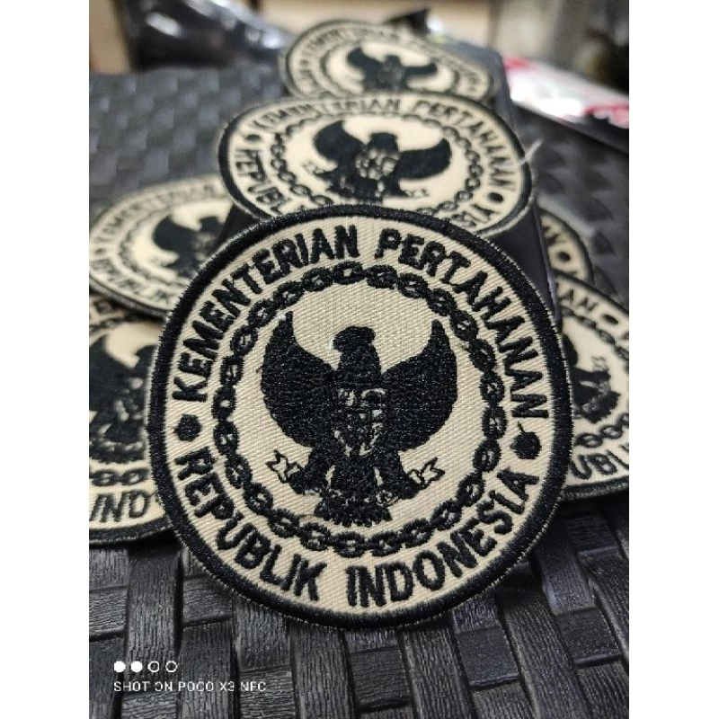SATUAN ATRIBUT BORDIR LOGO KEMHAN BELA NEGARA PREMIUM KOMPUTER //ATRIBUT BORDIR PNS BELA NEGARA KEMH