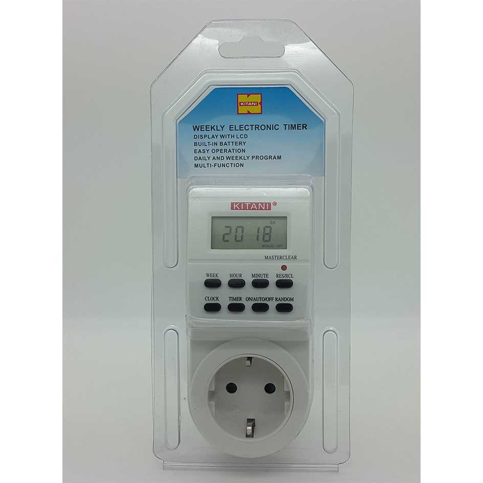 Digital Timer StopKontak Programmable kitani - TIMER STOPKONTAK listrik 24 jam