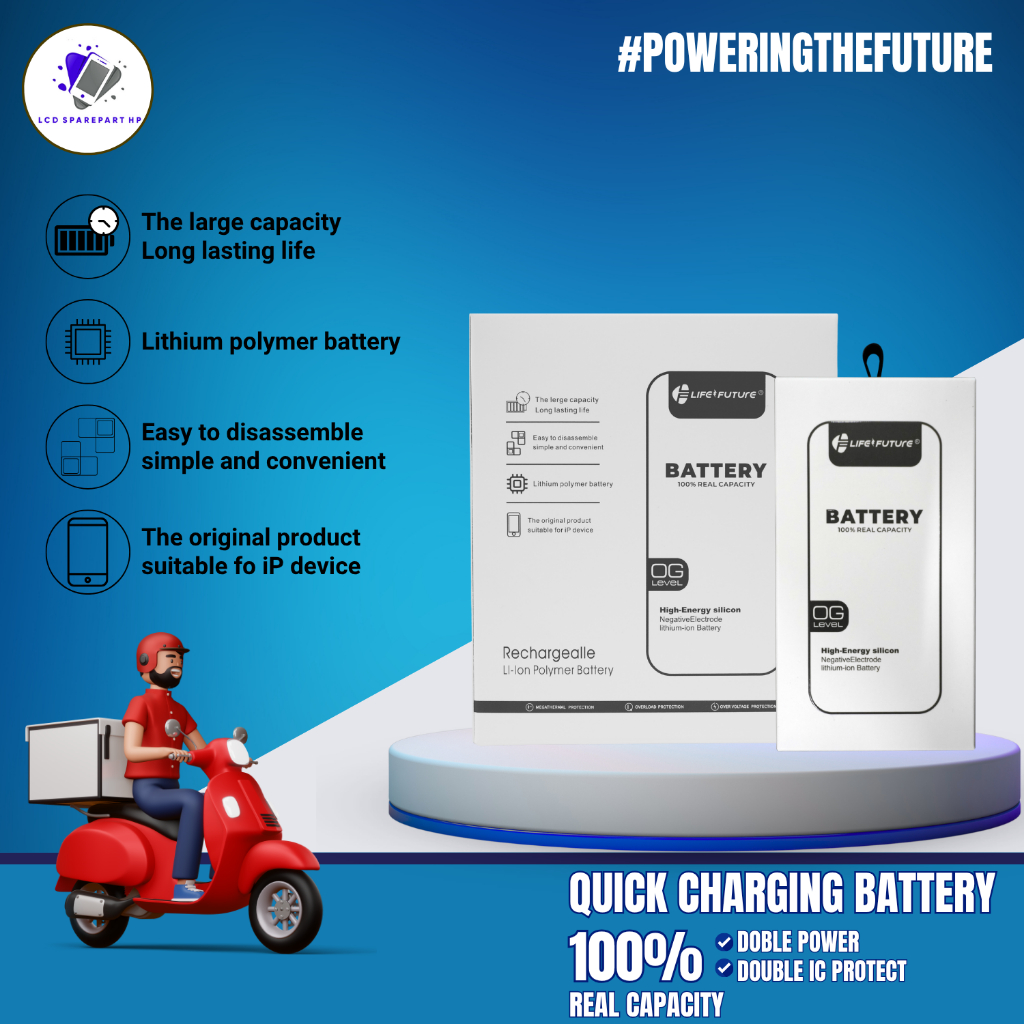 BN 48 - BATERAI ORIGINAL LIFE FUTURE / XIAOMI REDMI NOTE 2 PRO/NOTE 6 PRO