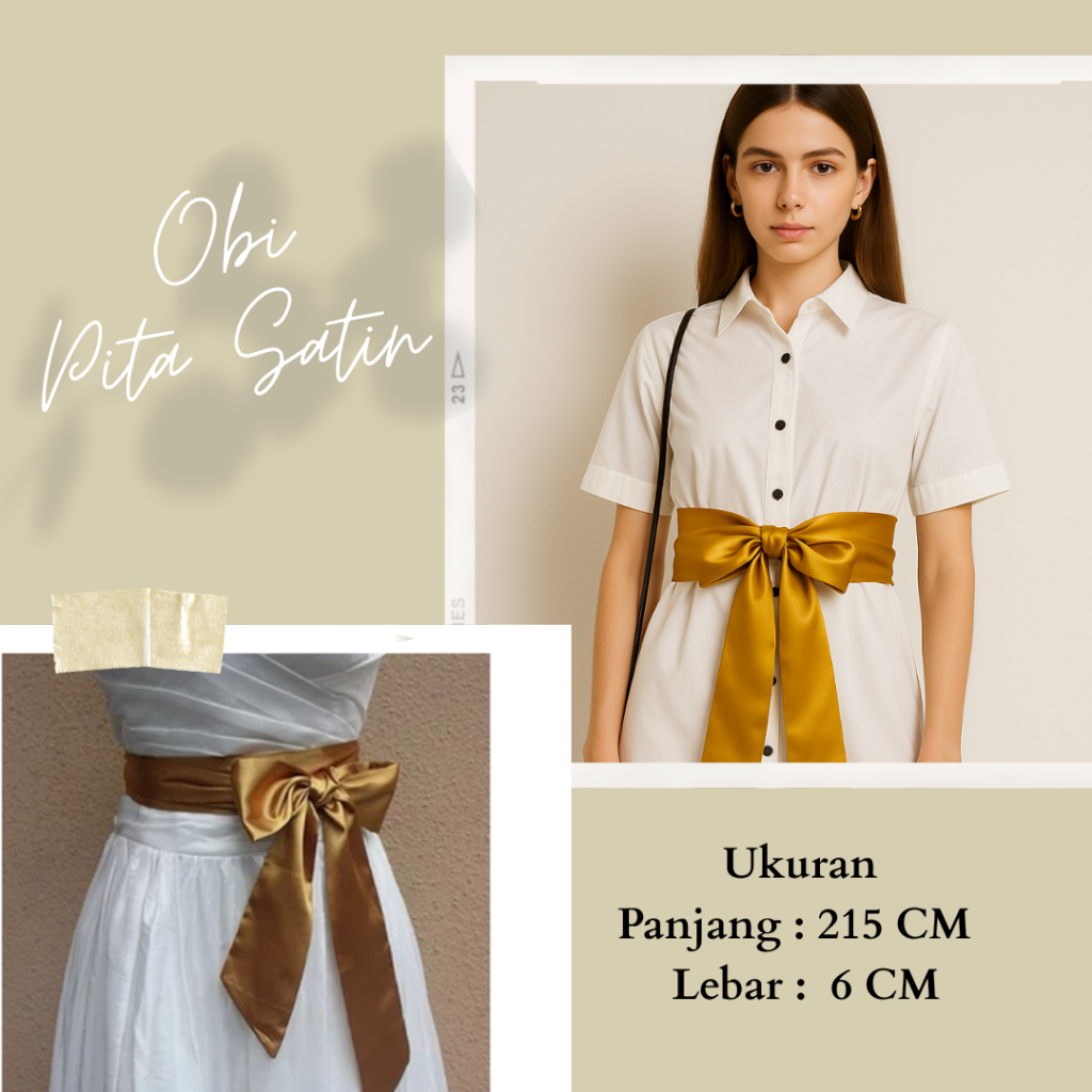 Sabuk Kain Tali Pita Panjang Bahan Satin Velvet Ikat Pinggang Aksesoris Baju Kebaya Bridesmaid Mewah