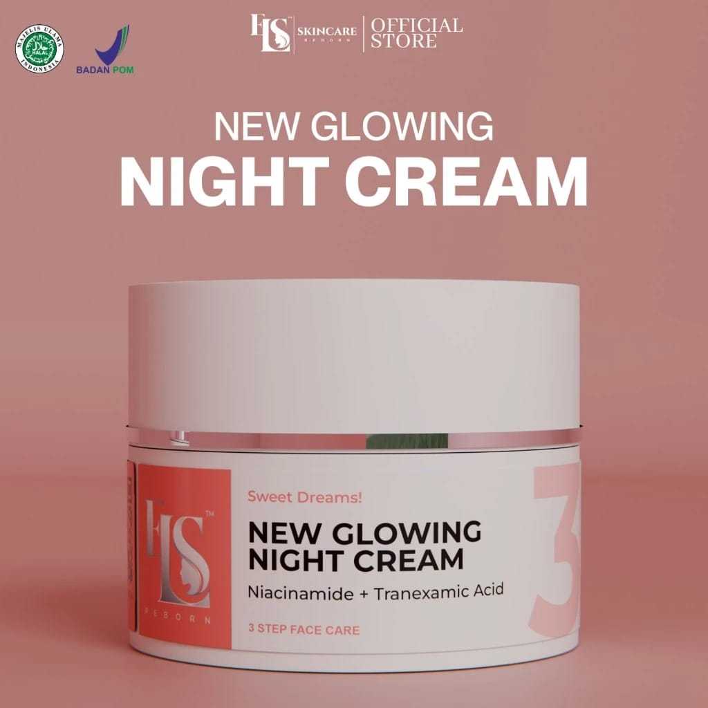 DLC - LS SKINCARE NIGHT CREAM BOOSTER BRIGHTENING CREAM MALAM SUSAH PUTIH (ELSTM)
