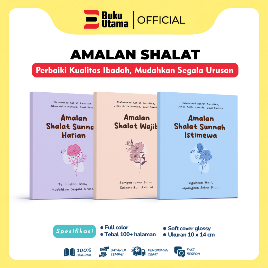Buku Amalan Shalat : Shalat Sunnah Harian, Shalat Wajib, Shalat Sunnah Istimewa - AlphaBooks