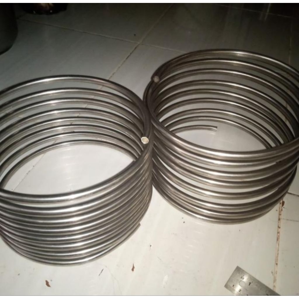 Pipa Spiral Stainless Steel Ukura 3/8 inch Kondensor Destilasi