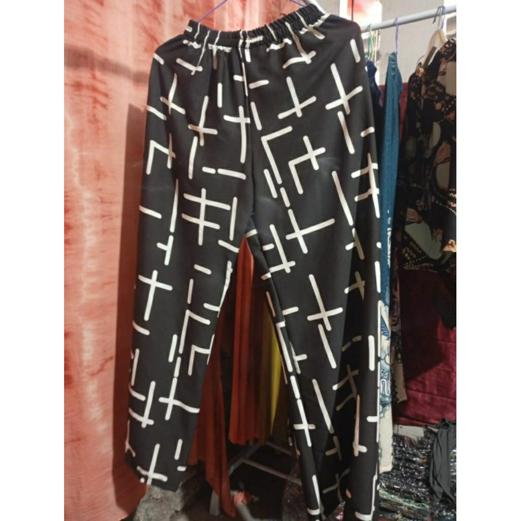 Celana Kulot Wanita  Oversize Rayon