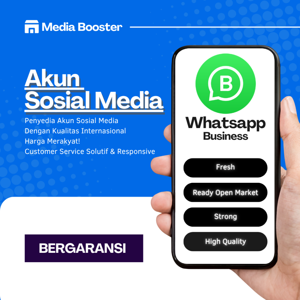 Akun WhatsApp Business Fresh READY | Nomor + OTP | Siap Pakai | Aman Digunakan | Cocok Jualan