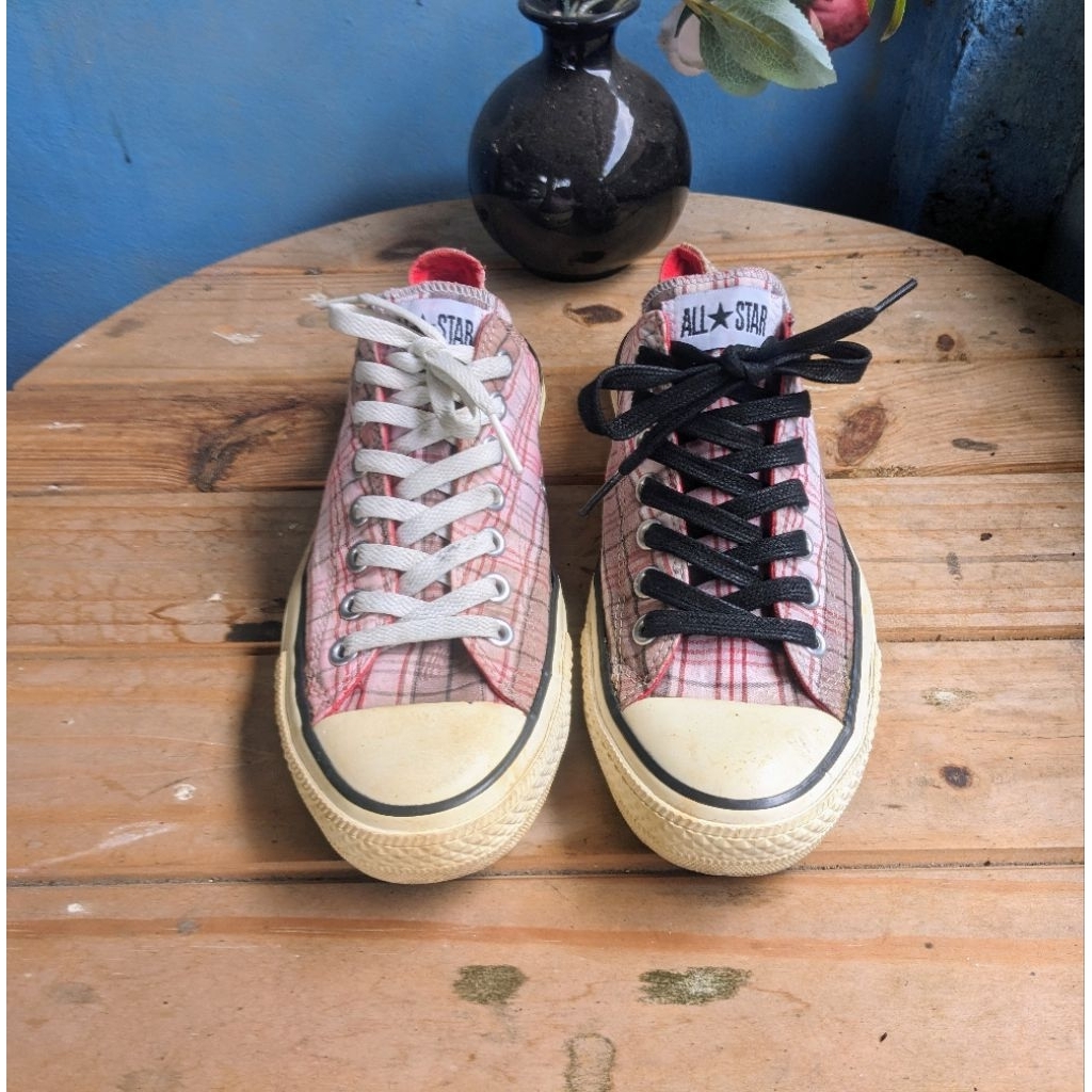 Sepatu Converse All Star Tartan Second Original