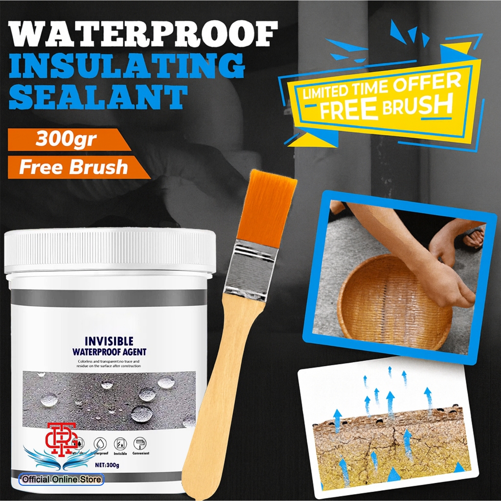 Lem Transparan 300gr Pelapis Anti Bocor Air Rembes Beton Dinding Tembok Genteng Asbes Waterproof Ins